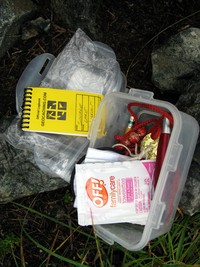 geocache Source Lake Lookout con