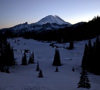 good night Mount Rainier