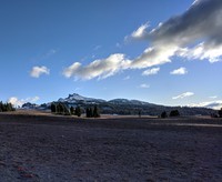 looking up Mount Mazama