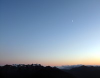 moon over the Olympics
