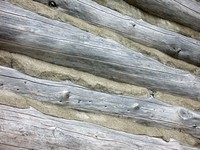 mountain cabin wood concrete wall