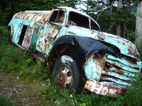 old beat up truck