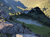 parking lot from Yakima Peak