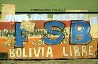 Bolivian wall graffiti 1980