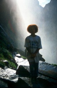 Summer Yosemite waterfall