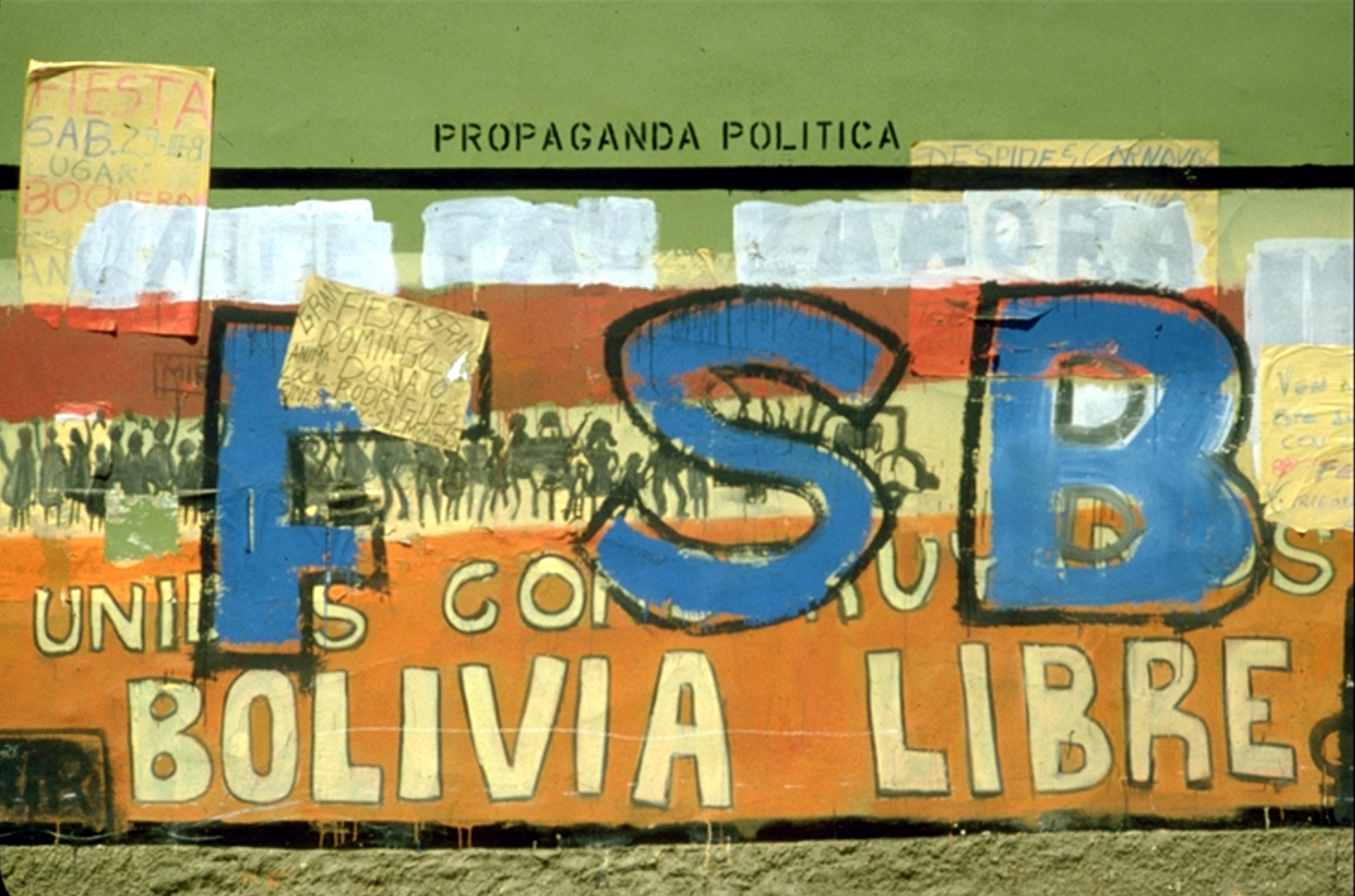 Bolivian wall graffiti 1980