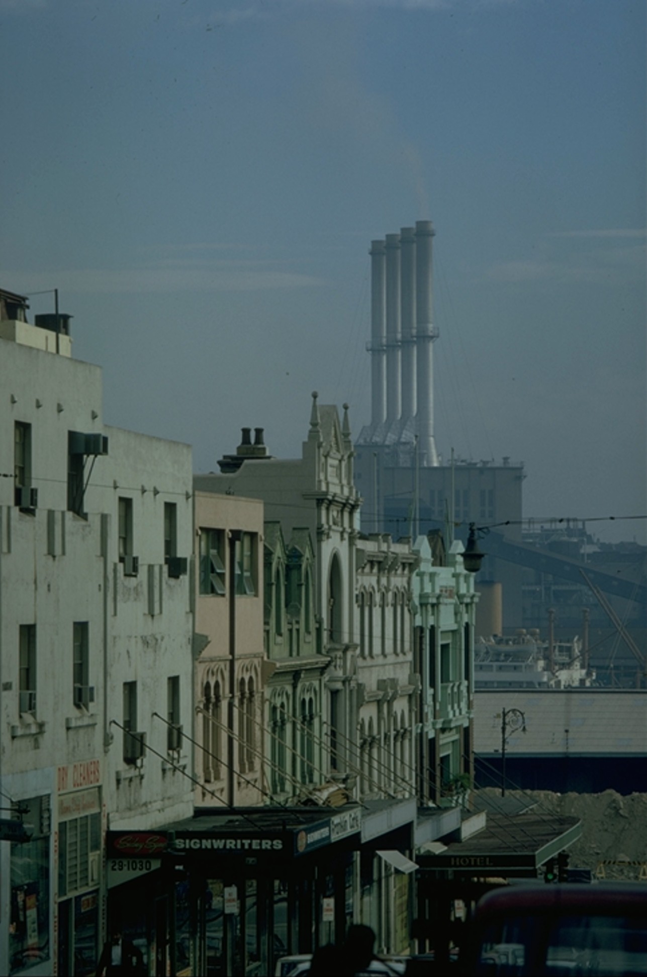 chimneys in Sydney Australia 1970