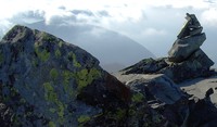 rocks on top of McClellan Butte