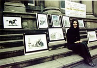 someone in Sydney from Vancouver  see wide angle of street character  we laughed