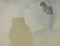 self portrait in a puddle