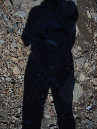 shadow on rocks