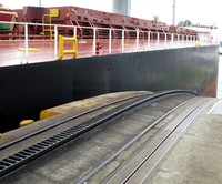ship in Gatun Locks