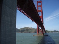 under the Golden Gate Bridge