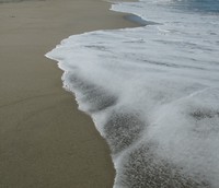 water at scott creek beach