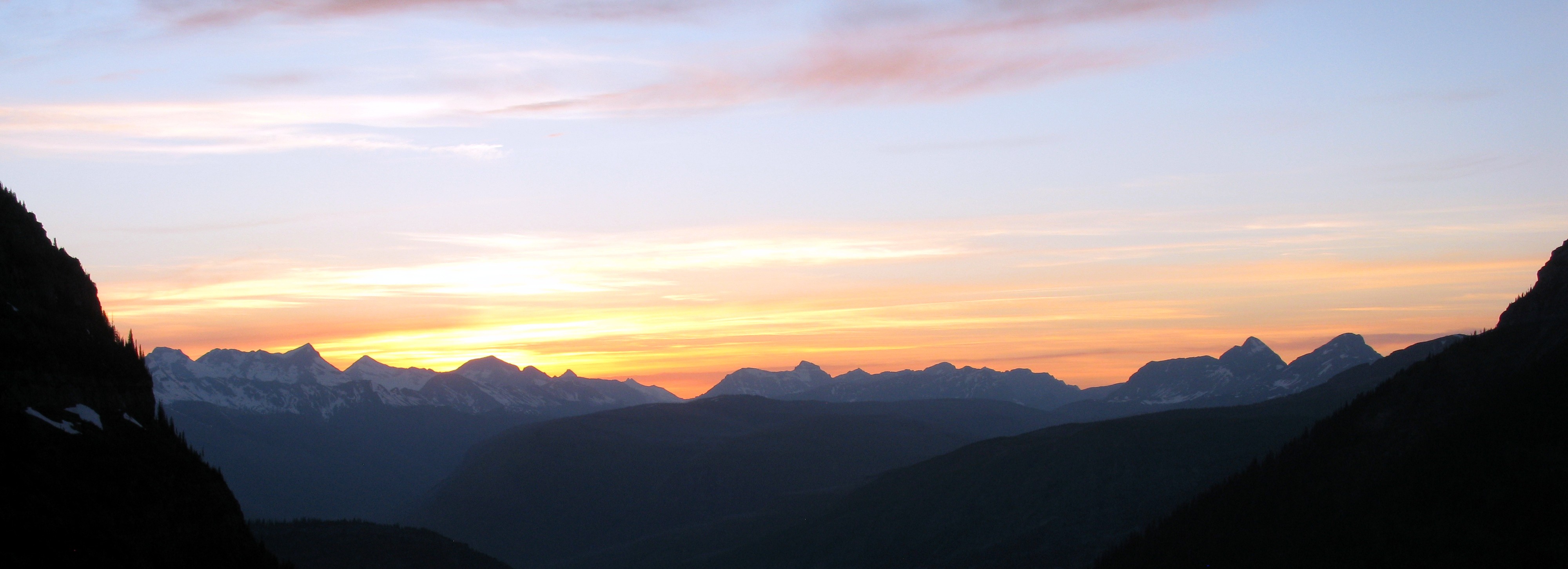 Logan Pass sunset