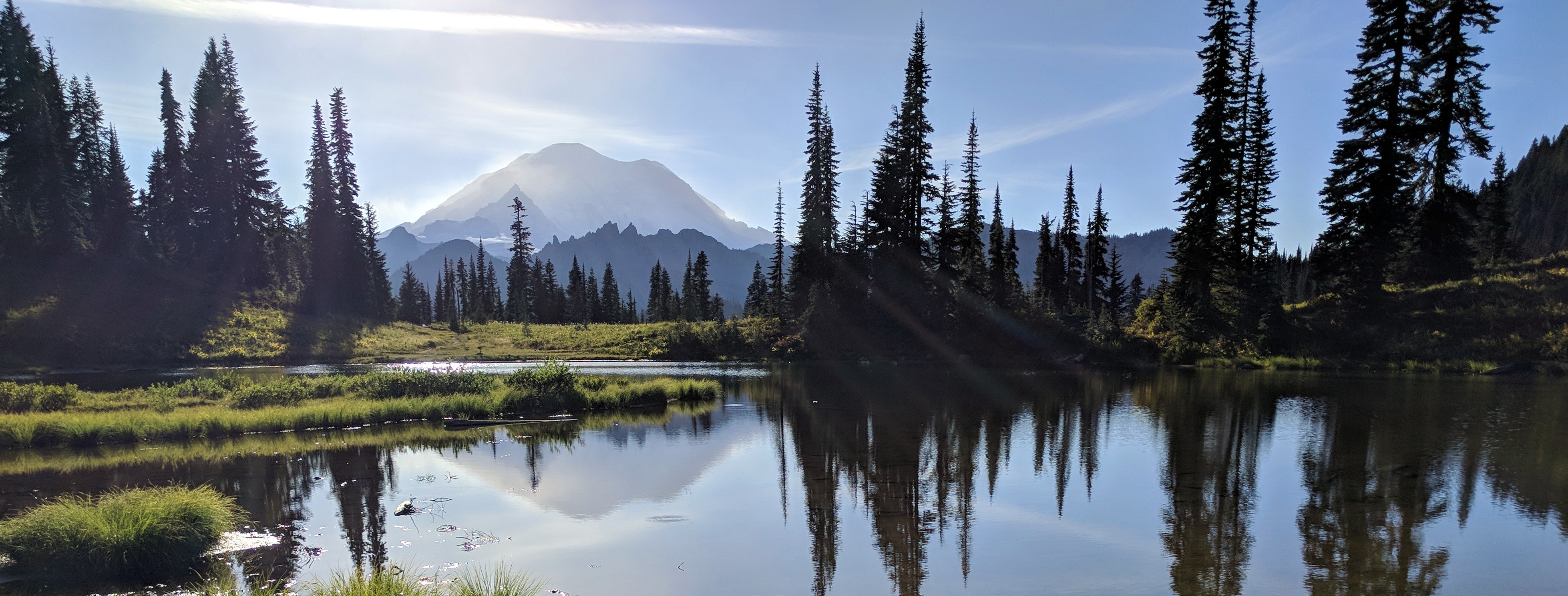Tipsoo into the glare of Rainier