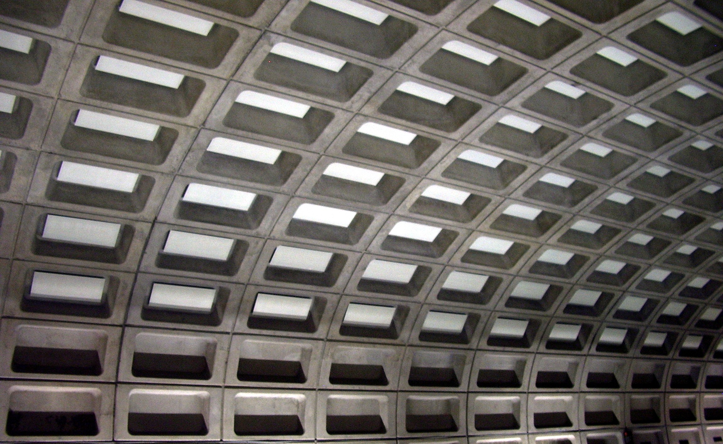 Virginia Square Metro station ceiling