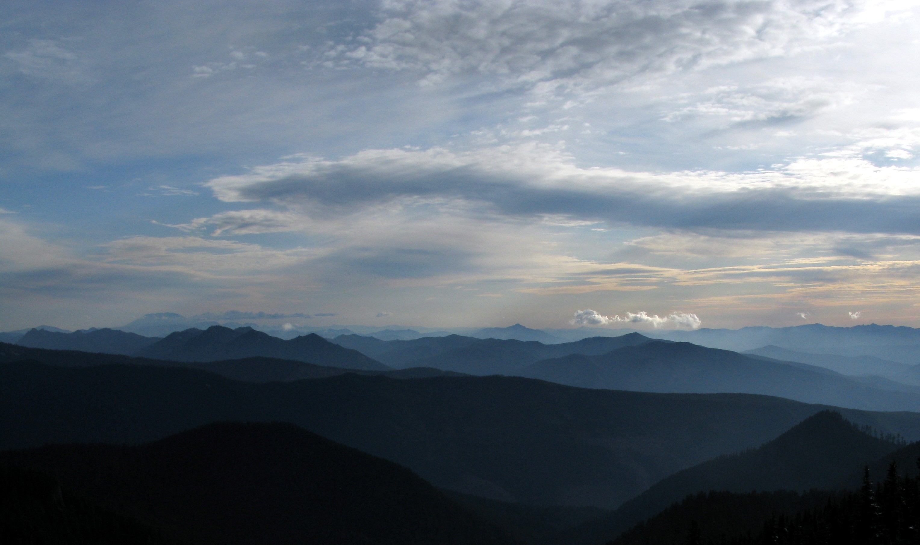 distant hills from Tolmie Peak