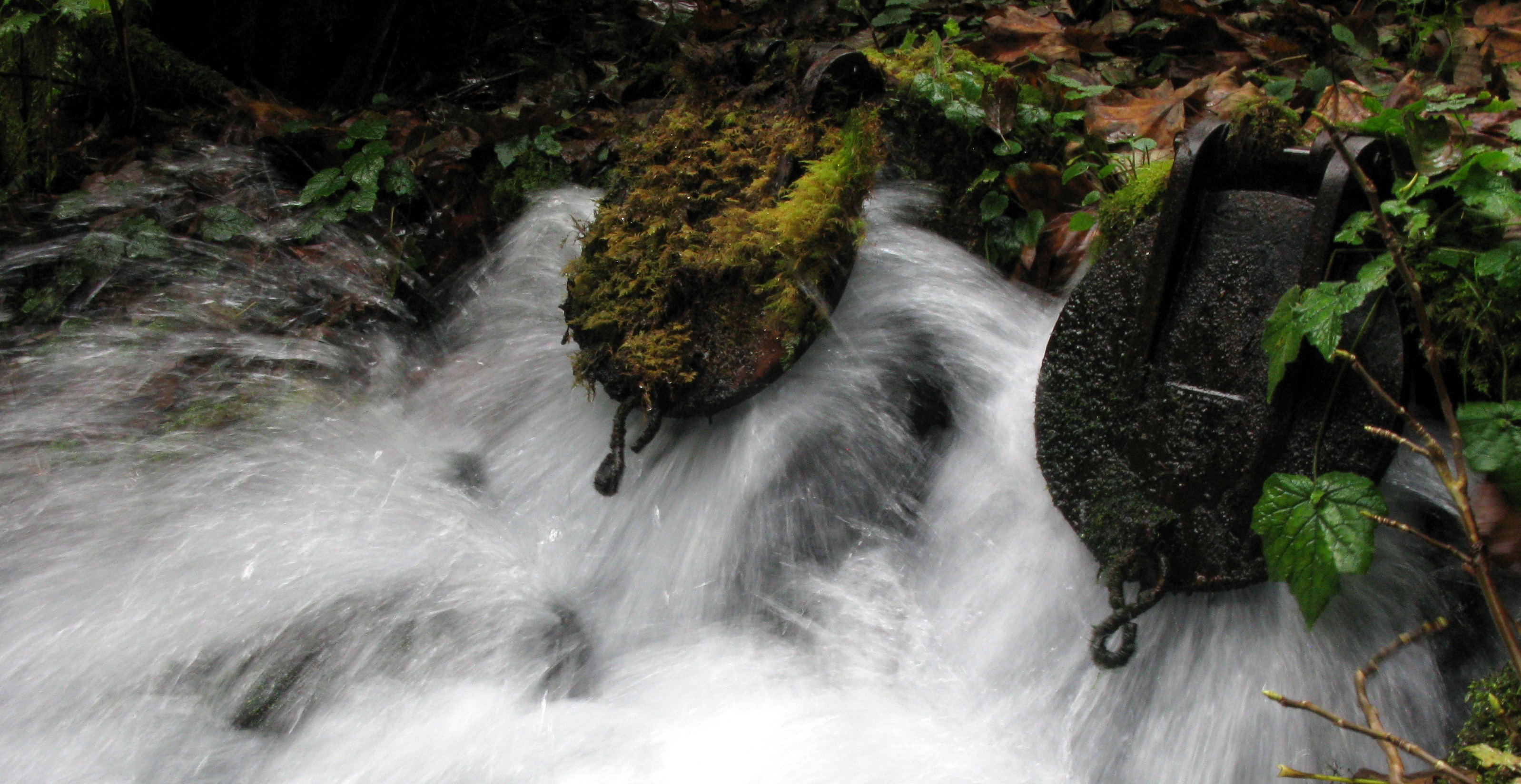 pipes feeding lost glasses trail creek