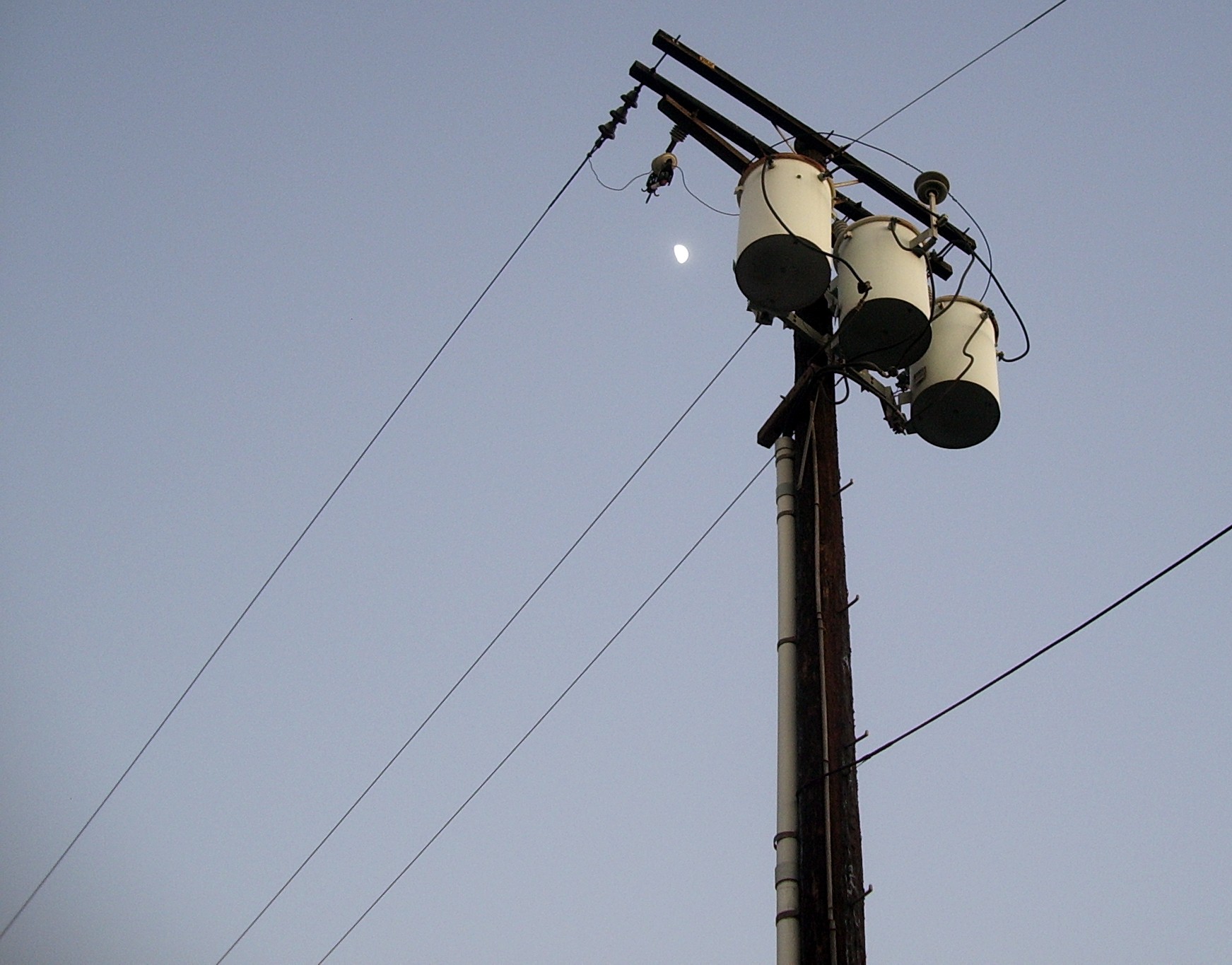 power line moon