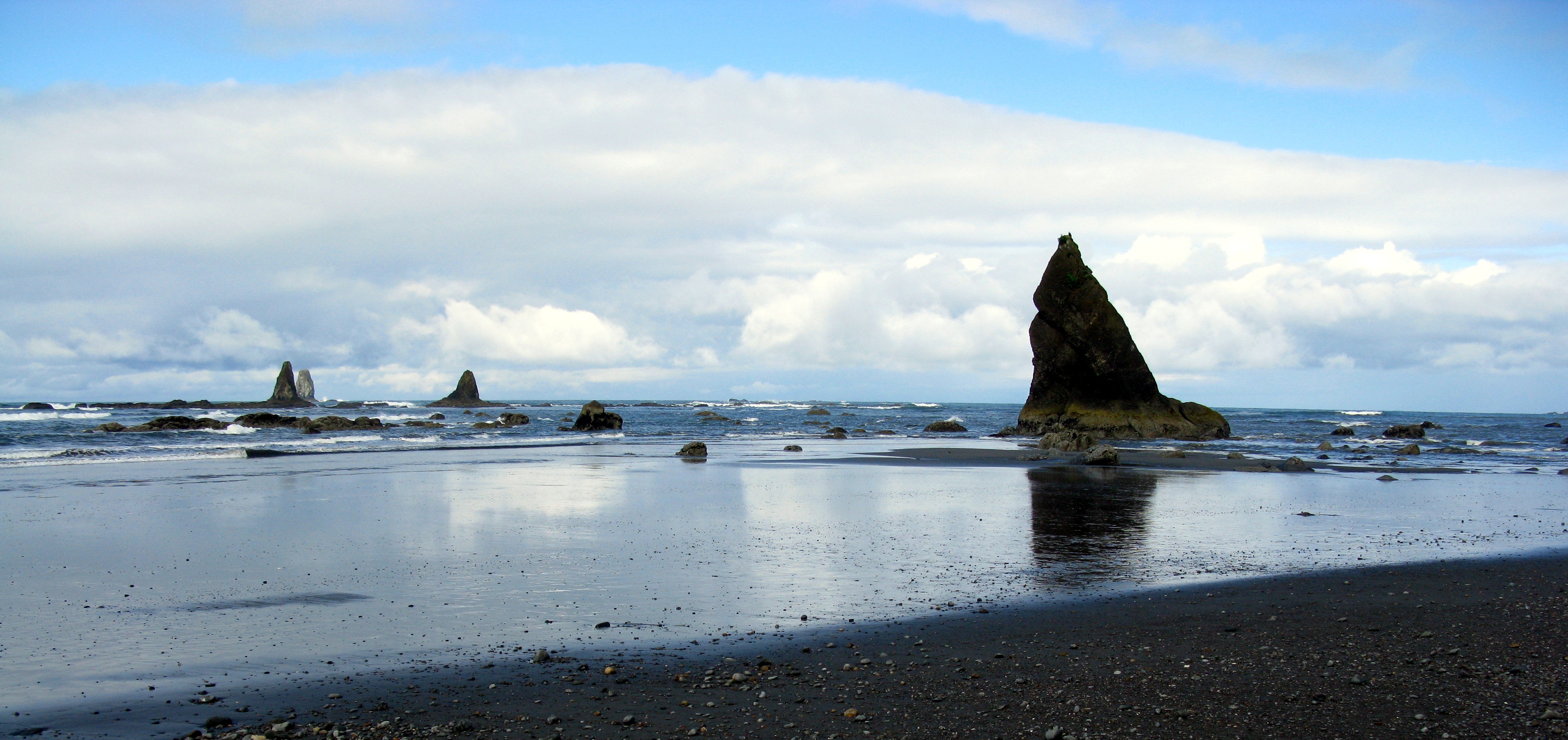 rocks at Hoh River beach