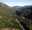 from a ledge over the freeway