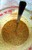 mustard pyrex spoon